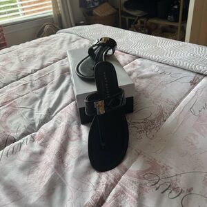 Kurt Geiger Brixton T-Bar Sandal Size 8, Black